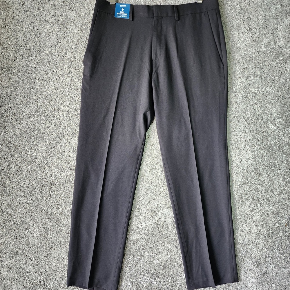 Kenneth Cole Dress Pants Mens 34x30 Mini Check‎ Flex Waistband New With Tags